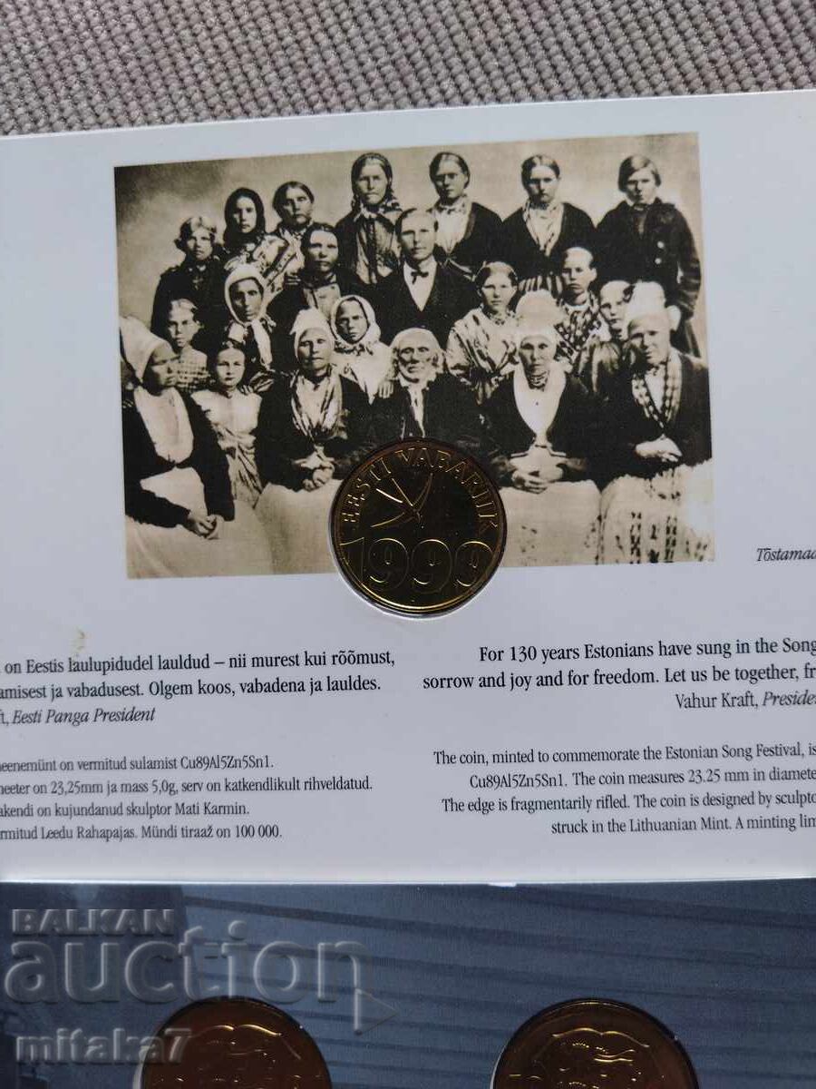 Set de monede Estonia - 5 Set de monede Estonia - 5