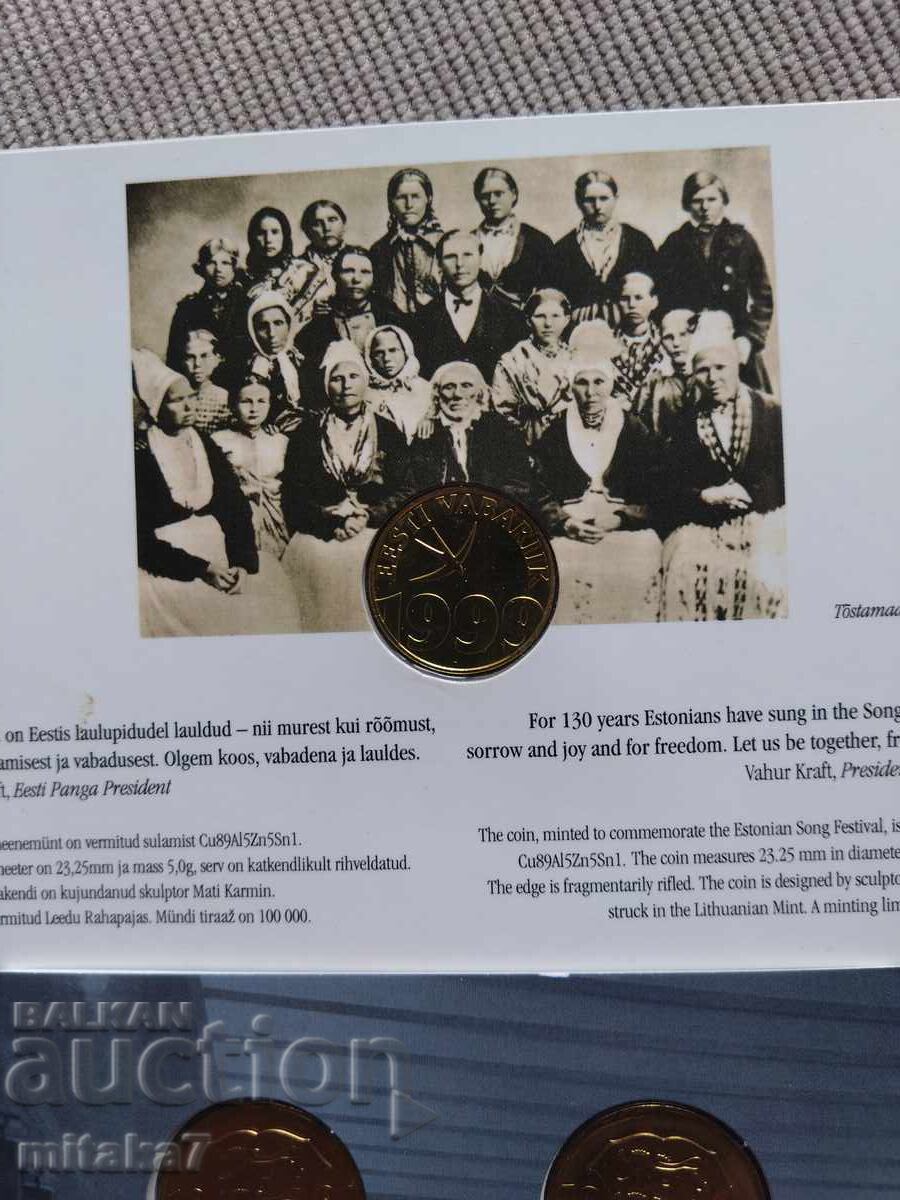 Σετ νομισμάτων Εσθονίας - 5 Σετ νομισμάτων Εσθονίας - 5