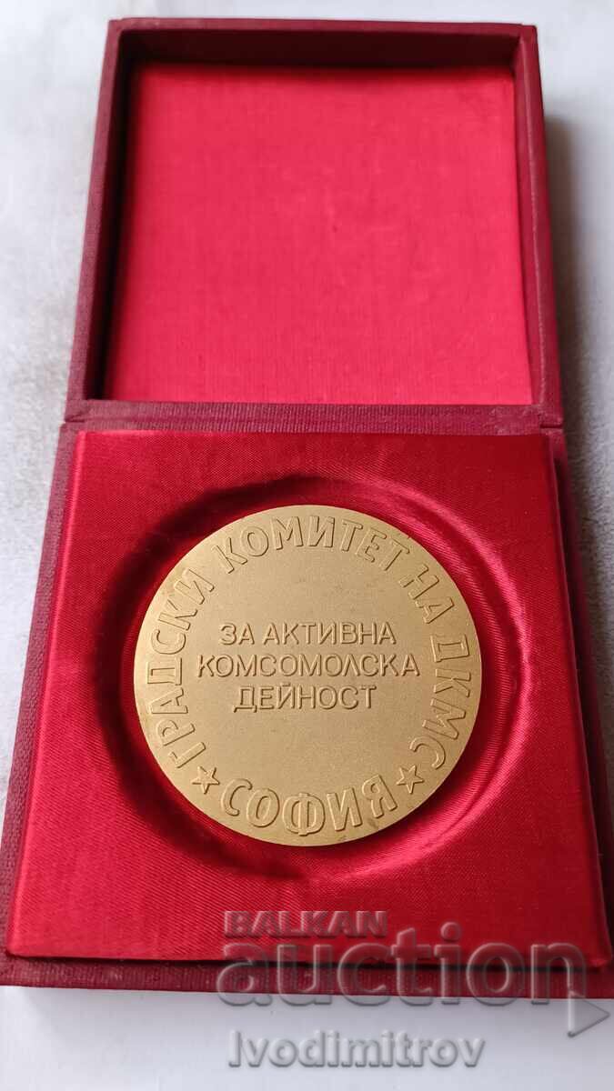 Plaque of the Sofia DKMS for Active Komsomol Activity with price 24.65 BGN | € 12.60