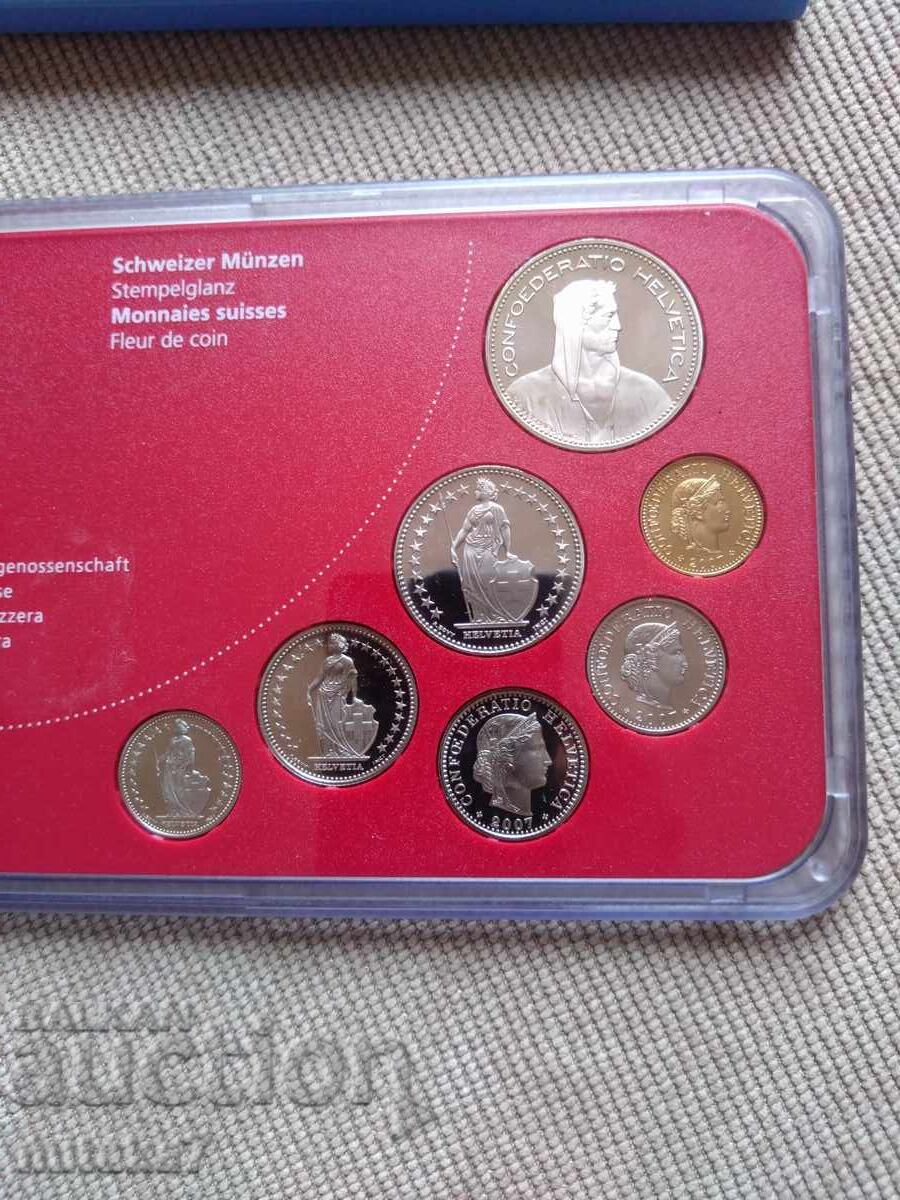 Set of coins 2007, Switzerland - 5 Set of coins 2007, Switzerland - 5