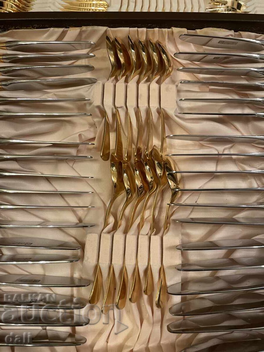 Auction UNIQUE EXCLUSIVE GOLD-PLATED SET "PETKO DENEV" GABROVO Auction UNIQUE EXCLUSIVE GOLD-PLATED SET "PETKO DENEV" GABROVO