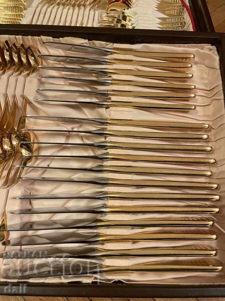 Delivery of UNIQUE EXCLUSIVE GOLD-PLATED SET "PETKO DENEV" GABROVO Delivery of UNIQUE EXCLUSIVE GOLD-PLATED SET "PETKO DENEV" GABROVO