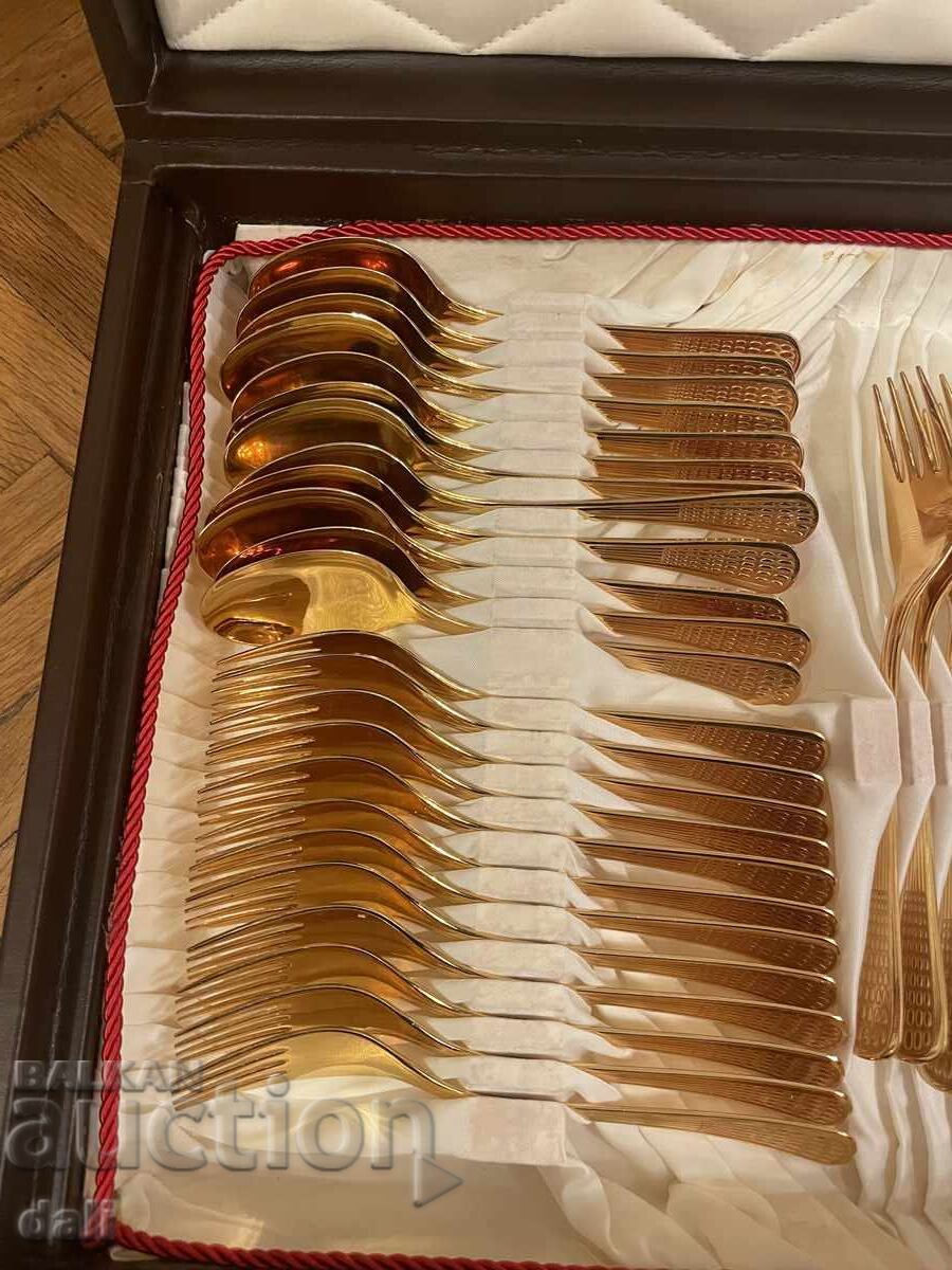 UNIQUE EXCLUSIVE GOLD-PLATED SET "PETKO DENEV" GABROVO - 5 UNIQUE EXCLUSIVE GOLD-PLATED SET "PETKO DENEV" GABROVO - 5