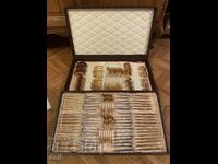 UNIQUE EXCLUSIVE GOLD-PLATED SET "PETKO DENEV" GABROVO