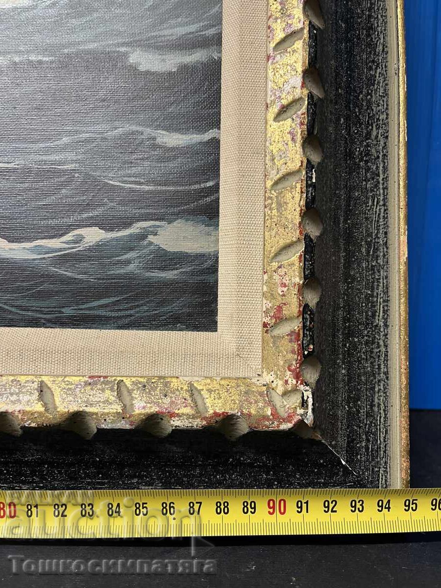 Tablou pe pânză cu vopsele de ulei - Peisaj marin - 5