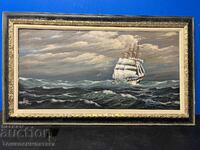 Tablou pe pânză cu vopsele de ulei - Peisaj marin