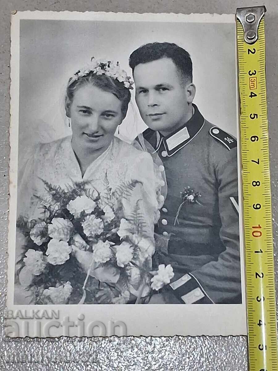 Сватбена снимка войник WW2 Вермахт Трети райх ОРИГИНАЛ - 5 Сватбена снимка войник WW2 Вермахт Трети райх ОРИГИНАЛ - 5