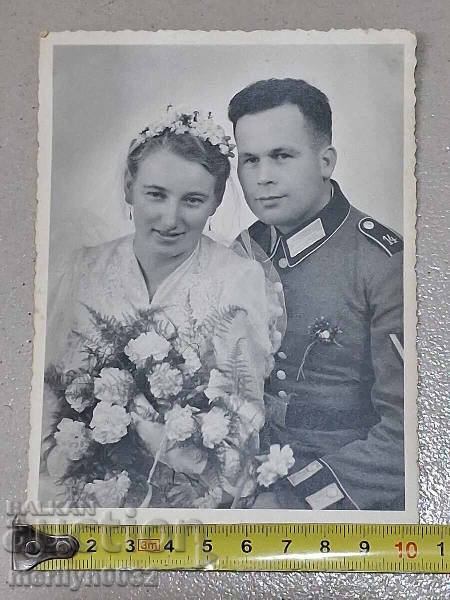 Сватбена снимка войник WW2 Вермахт Трети райх ОРИГИНАЛ - 6 Сватбена снимка войник WW2 Вермахт Трети райх ОРИГИНАЛ - 6