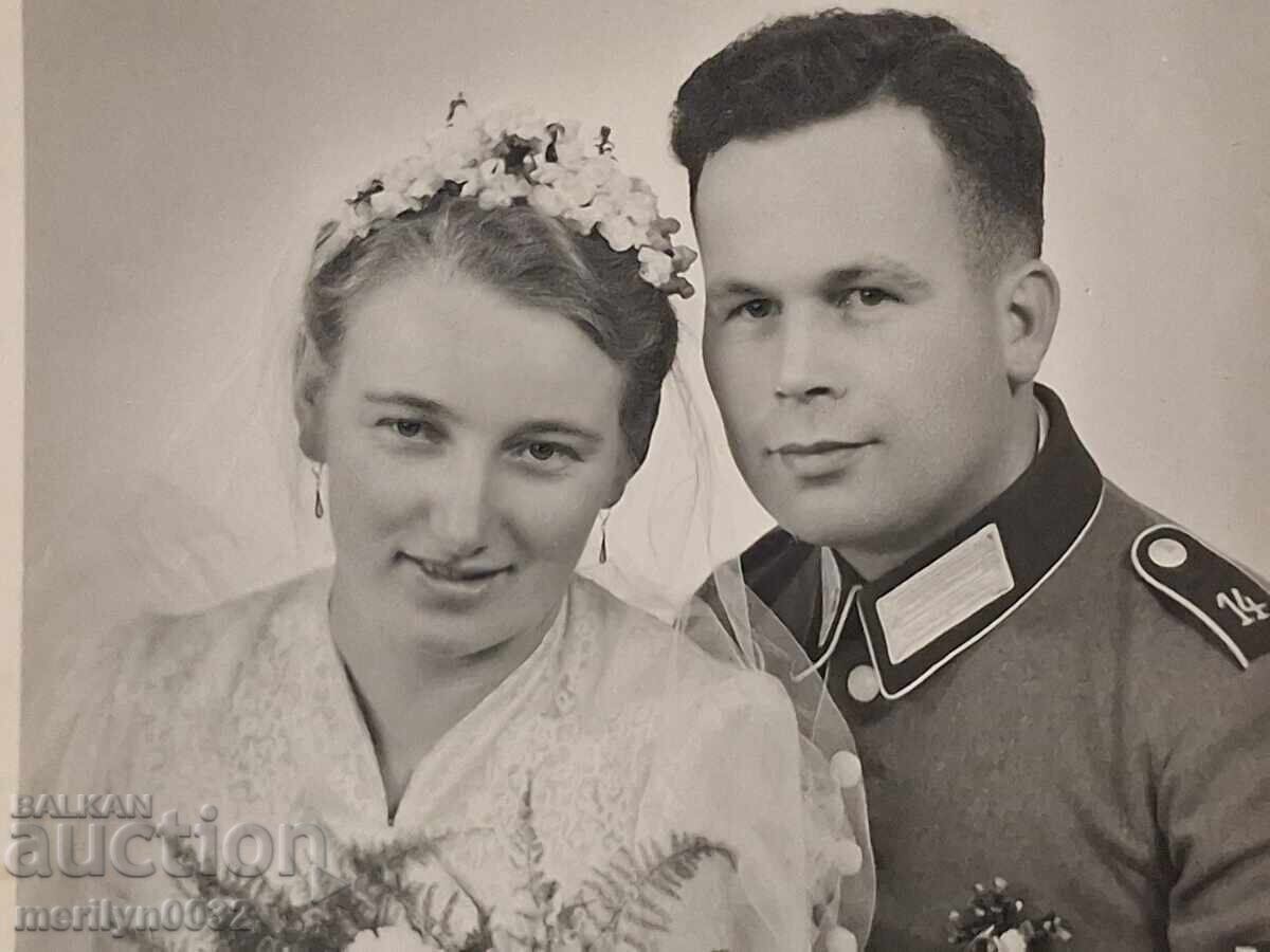Сватбена снимка войник WW2 Вермахт Трети райх ОРИГИНАЛ - 7 Сватбена снимка войник WW2 Вермахт Трети райх ОРИГИНАЛ - 7