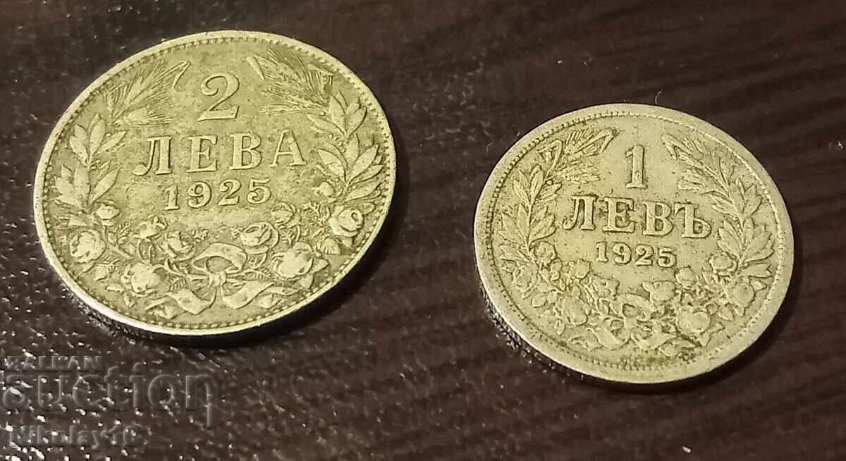 1 lev și 2 leva 1925g 1 lev și 2 leva 1925g