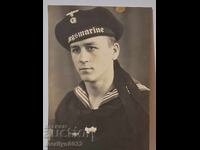 Φωτογραφία Γερμανού στρατιώτη WW2 Kriegsmarine Wehrmacht ΑΥΘΕΝΤΙΚΗ