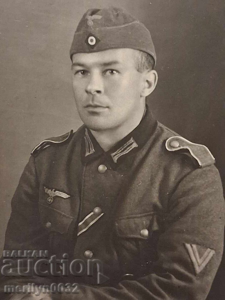Φωτογραφία Γερμανού στρατιώτη WW2 Wehrmacht Τρίτο Ράιχ ΑΥΘΕΝΤΙΚΗ - 6