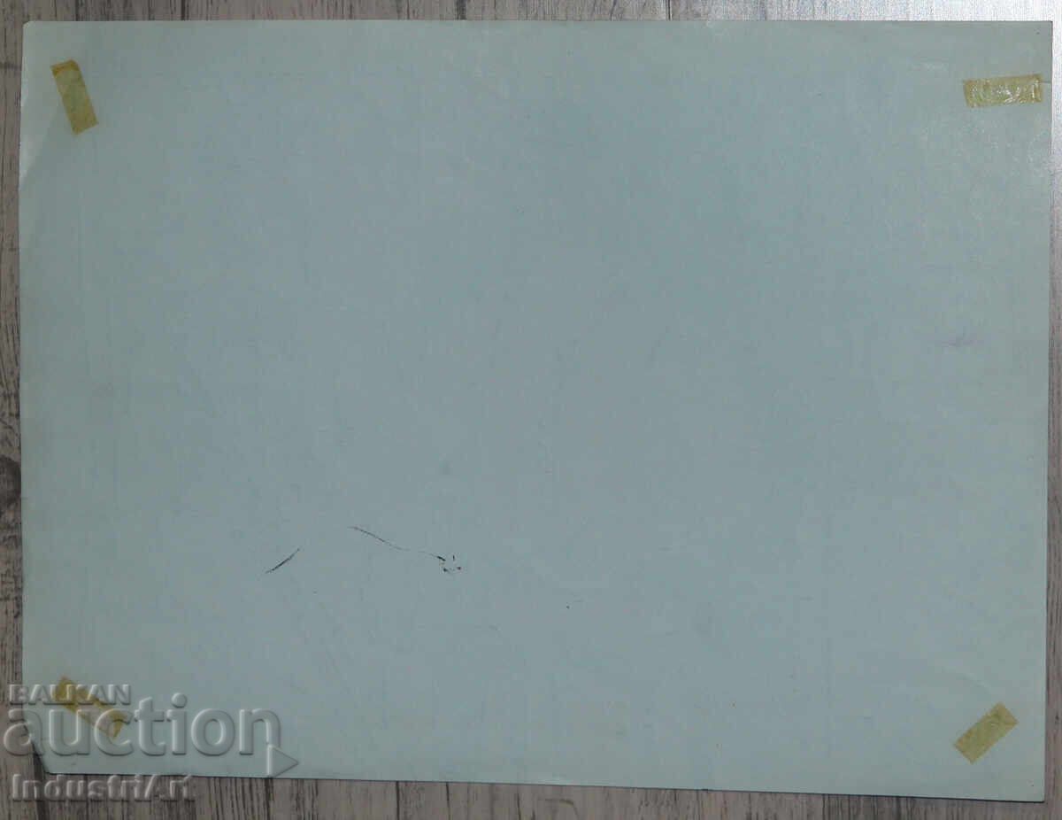 Πίνακας με μελάνι, αφηρημένη εικαστική σύνθεση, 1987 - 6