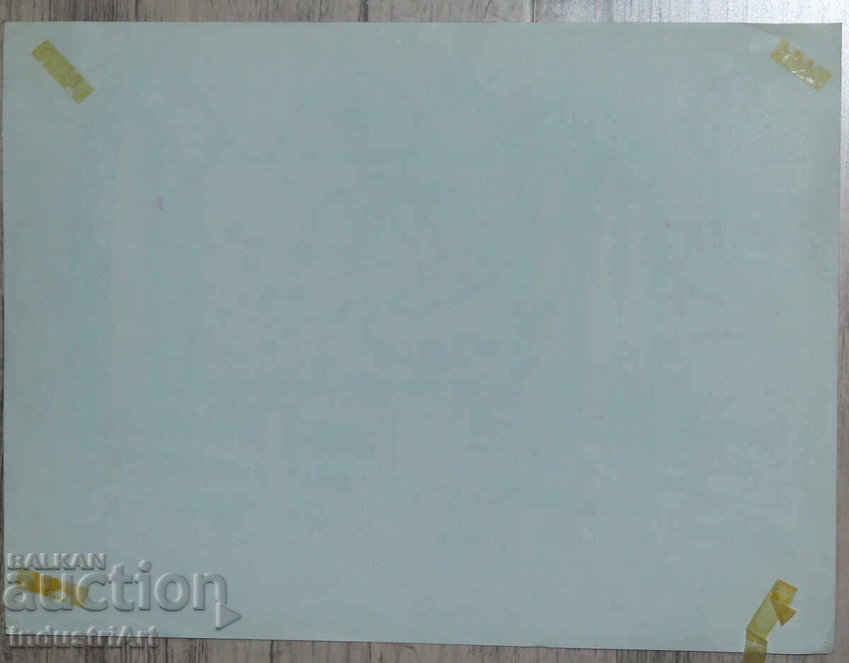 Πίνακας με μελάνι, αφηρημένη σύνθεση, 1987 - 6