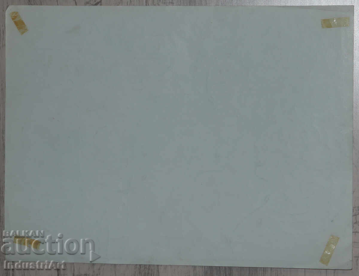 Πίνακας με μελάνι, αφηρημένη εικαστική σύνθεση, 1987 - 6