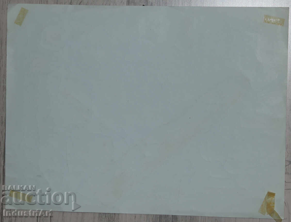 Картина туш абстрактна композиция 1987г. - 7 Картина туш абстрактна композиция 1987г. - 7