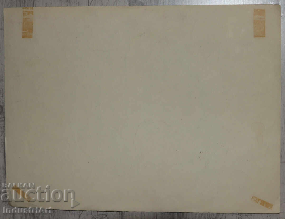 Картина туш абстрактна фигурална композиция 1986 г. - 6 Картина туш абстрактна фигурална композиция 1986 г. - 6