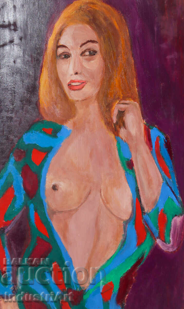 Tablou erotic ulei, portret feminin, corp gol cu preț 150.00 BGN | € 76.69