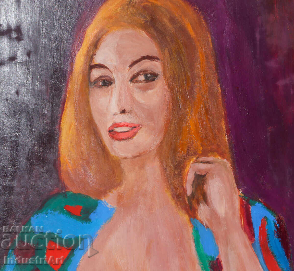 Livrarea Tablou erotic ulei, portret feminin, corp gol