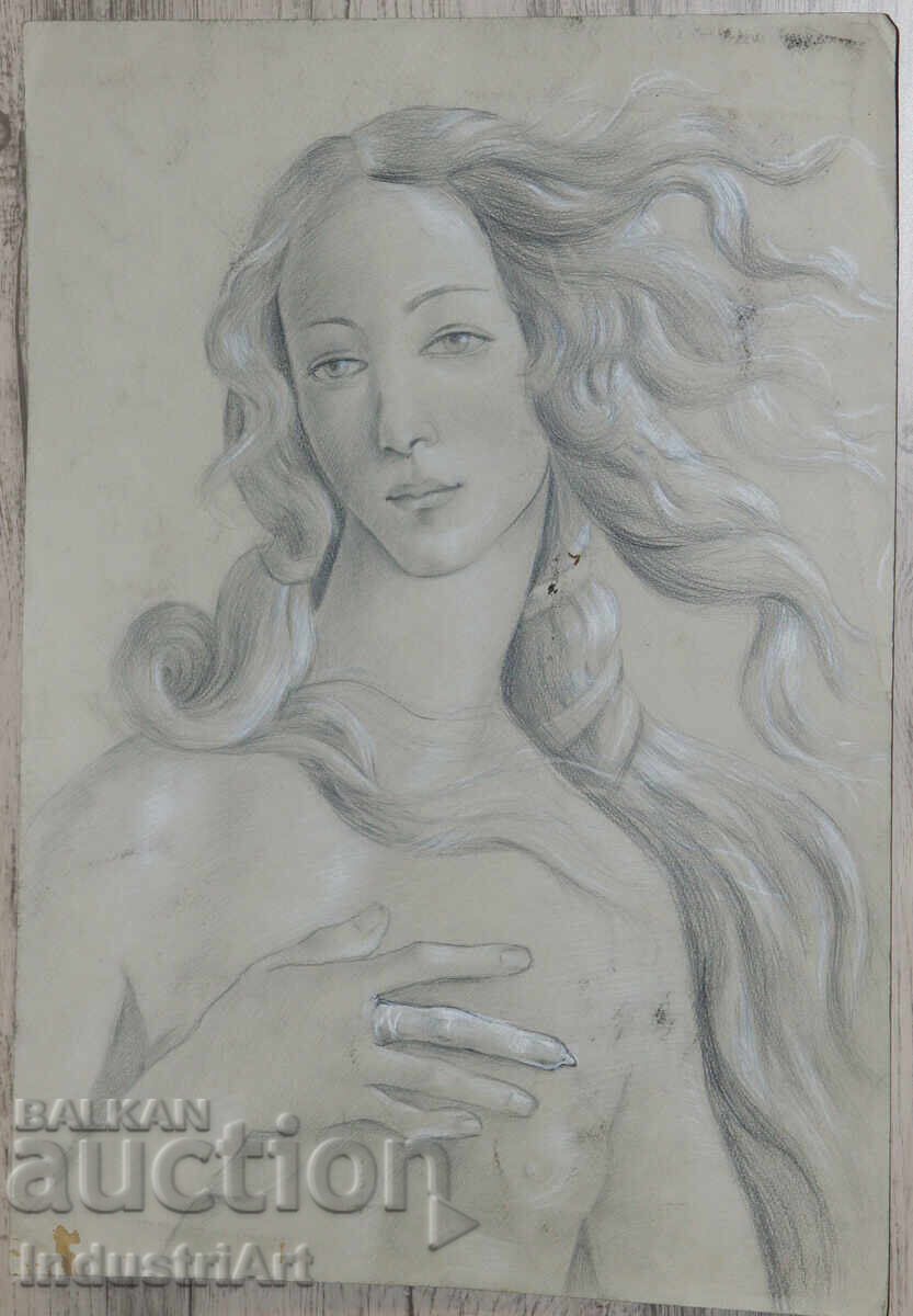 Painting pencil '' The Birth of Venus '' Botticelli, detail with price 150.00 BGN | € 76.69