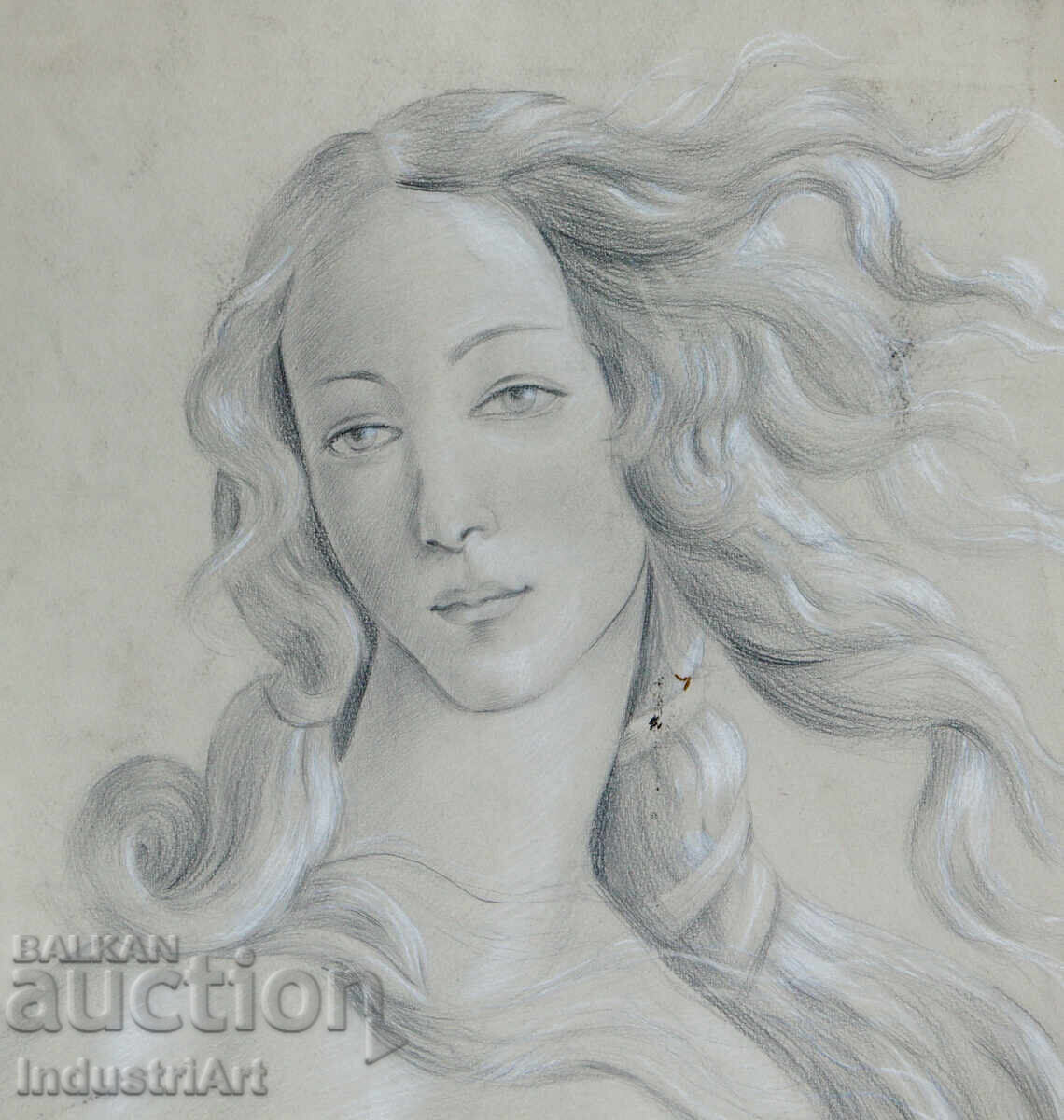 Delivery of Painting pencil '' The Birth of Venus '' Botticelli, detail