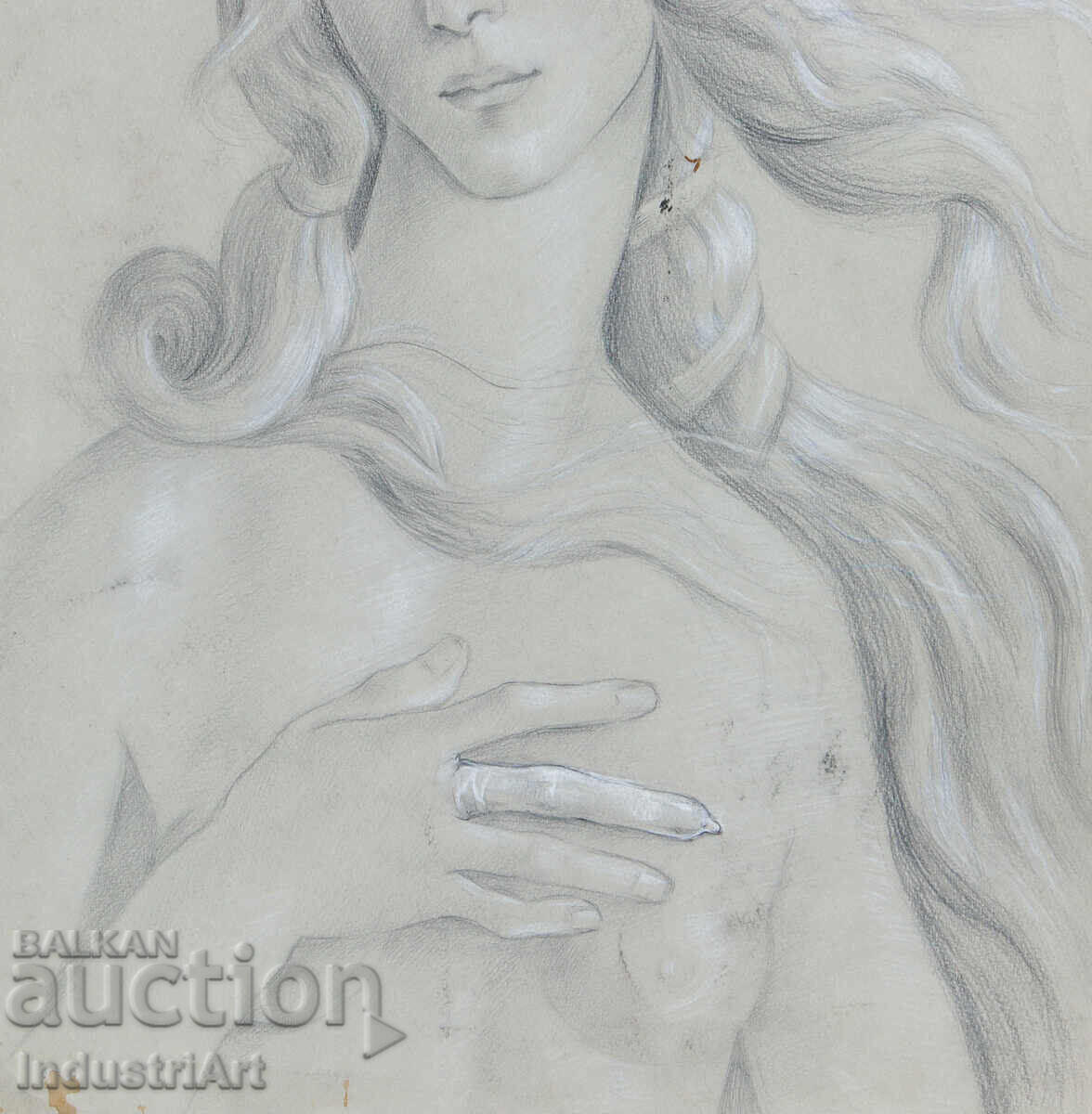 Painting pencil '' The Birth of Venus '' Botticelli, detail - 5