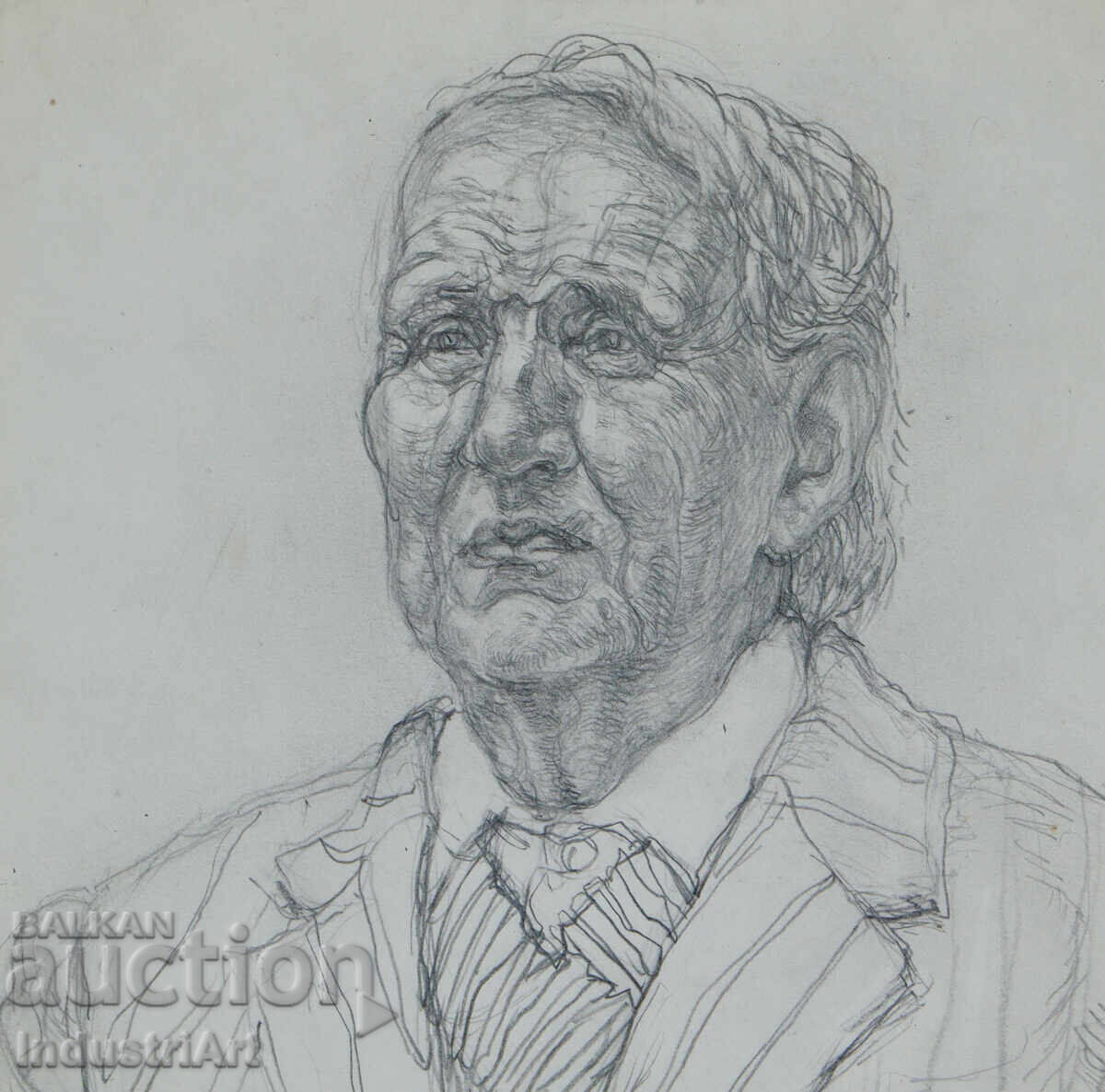 Delivery of Pencil drawing portrait of a man