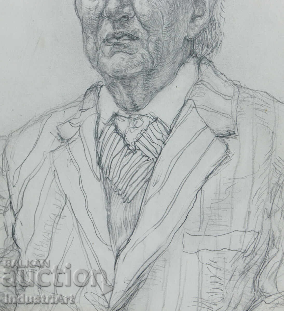 Pencil drawing portrait of a man - 5