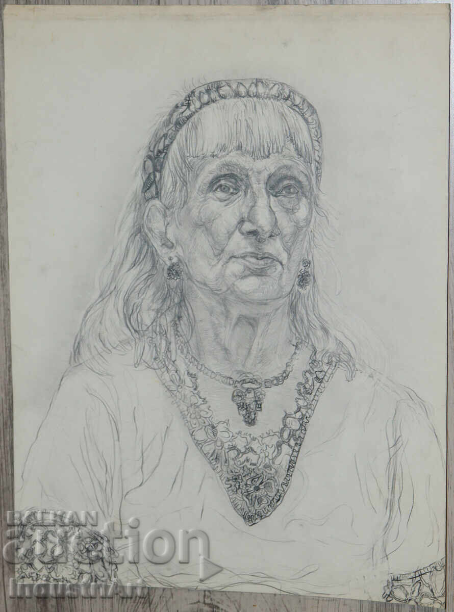 Pencil drawing portrait of a woman with price 120.00 BGN | € 61.36 Pencil drawing portrait of a woman with price 120.00 BGN | € 61.36