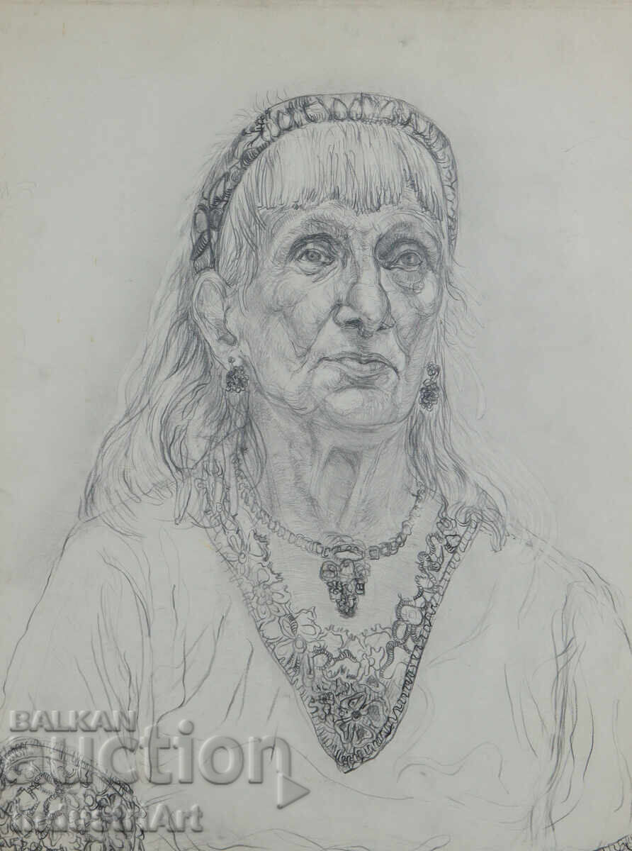 Pencil drawing portrait of a woman Pencil drawing portrait of a woman