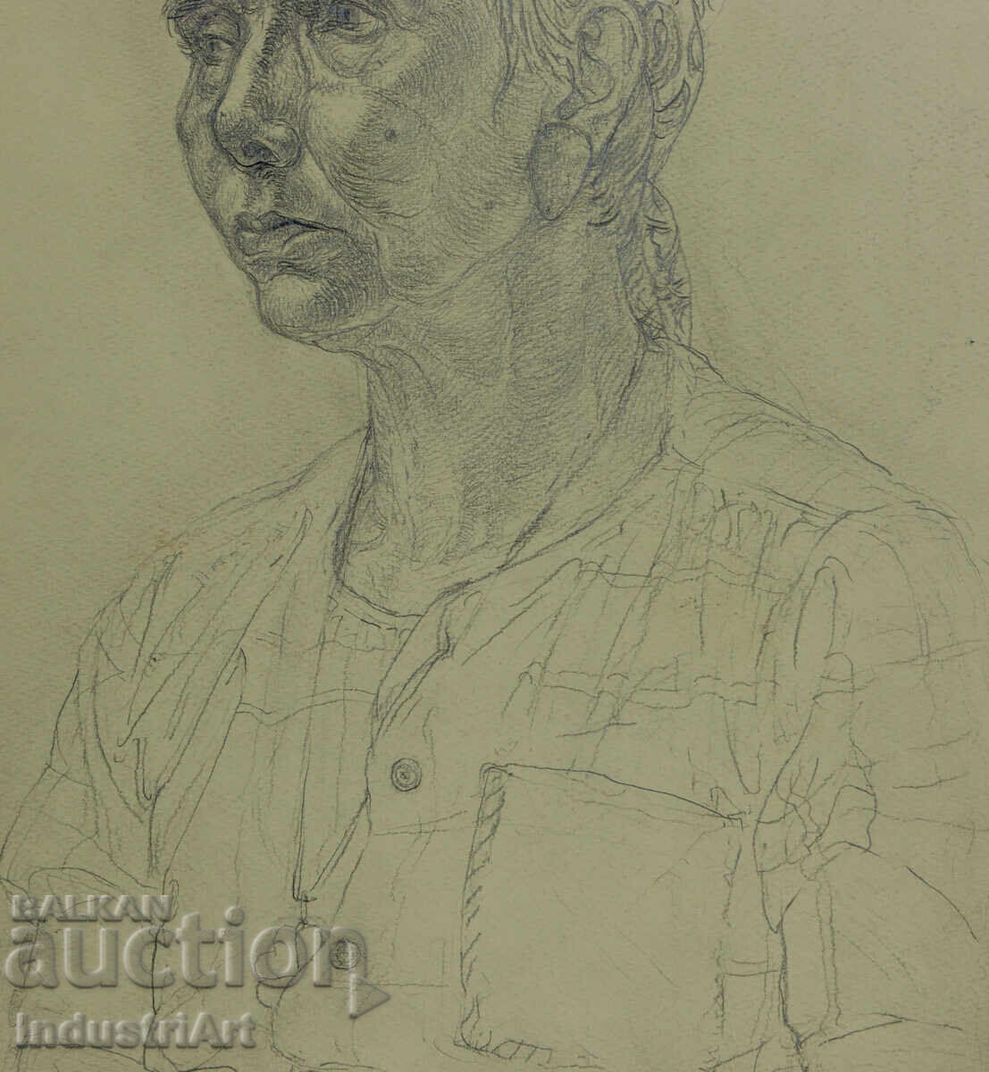 Delivery of Pencil drawing portrait of a woman Delivery of Pencil drawing portrait of a woman