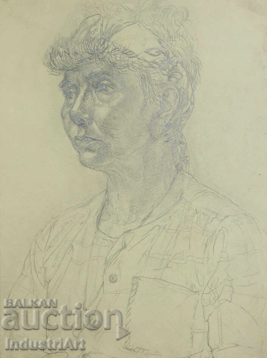 Pencil drawing portrait of a woman Pencil drawing portrait of a woman