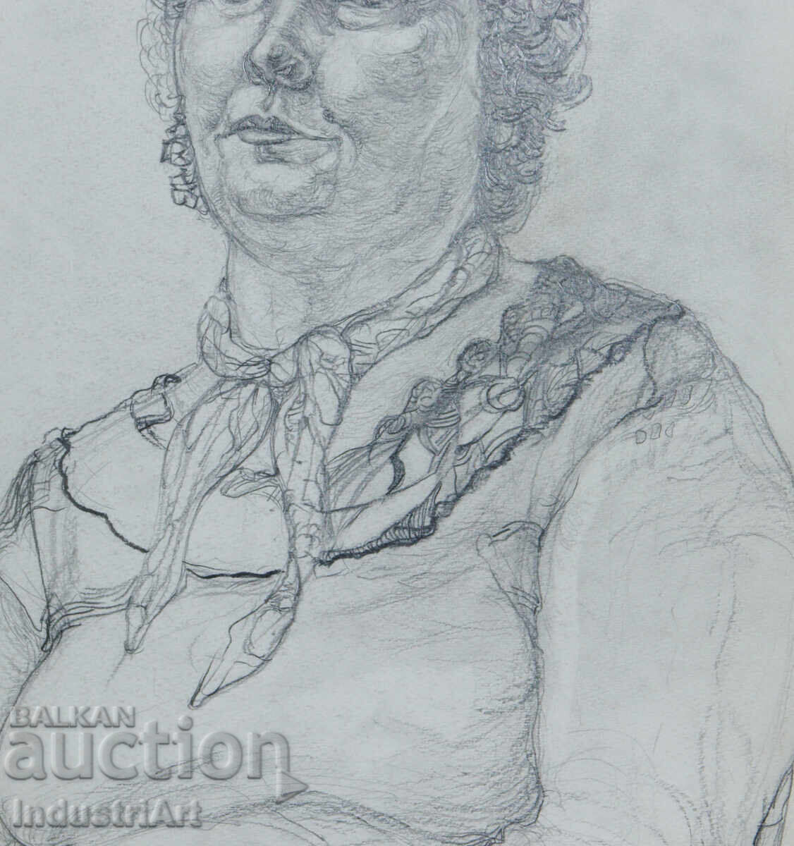 Σχέδιο με μολύβι πορτρέτο γυναίκας - 5