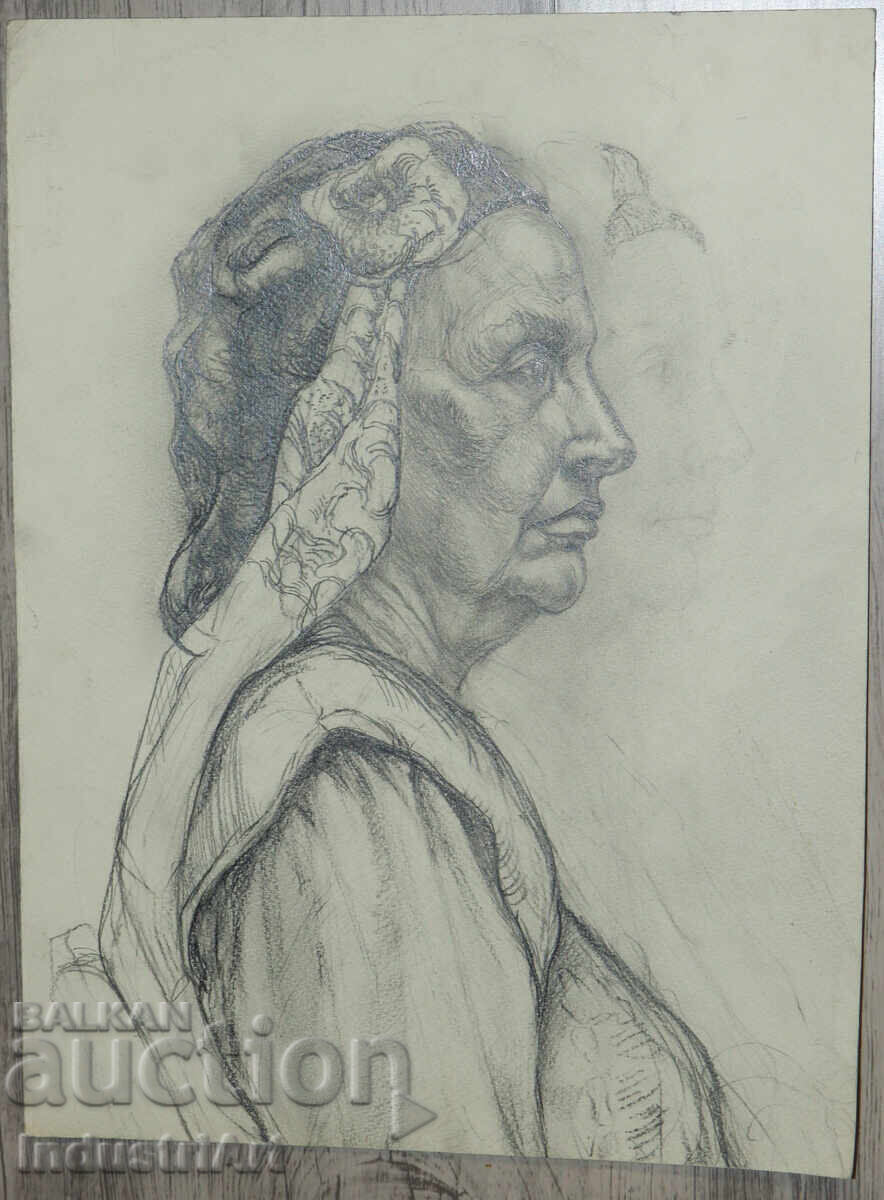 Pencil drawing portrait of a woman with price 120.00 BGN | € 61.36 Pencil drawing portrait of a woman with price 120.00 BGN | € 61.36