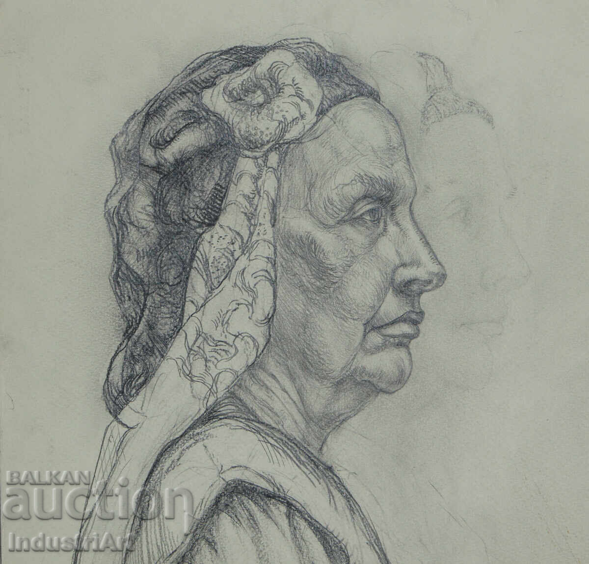 Delivery of Pencil drawing portrait of a woman Delivery of Pencil drawing portrait of a woman