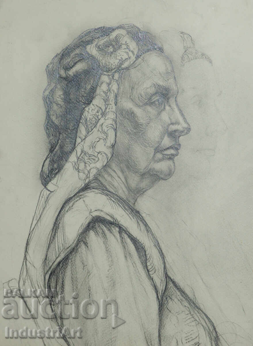 Pencil drawing portrait of a woman Pencil drawing portrait of a woman