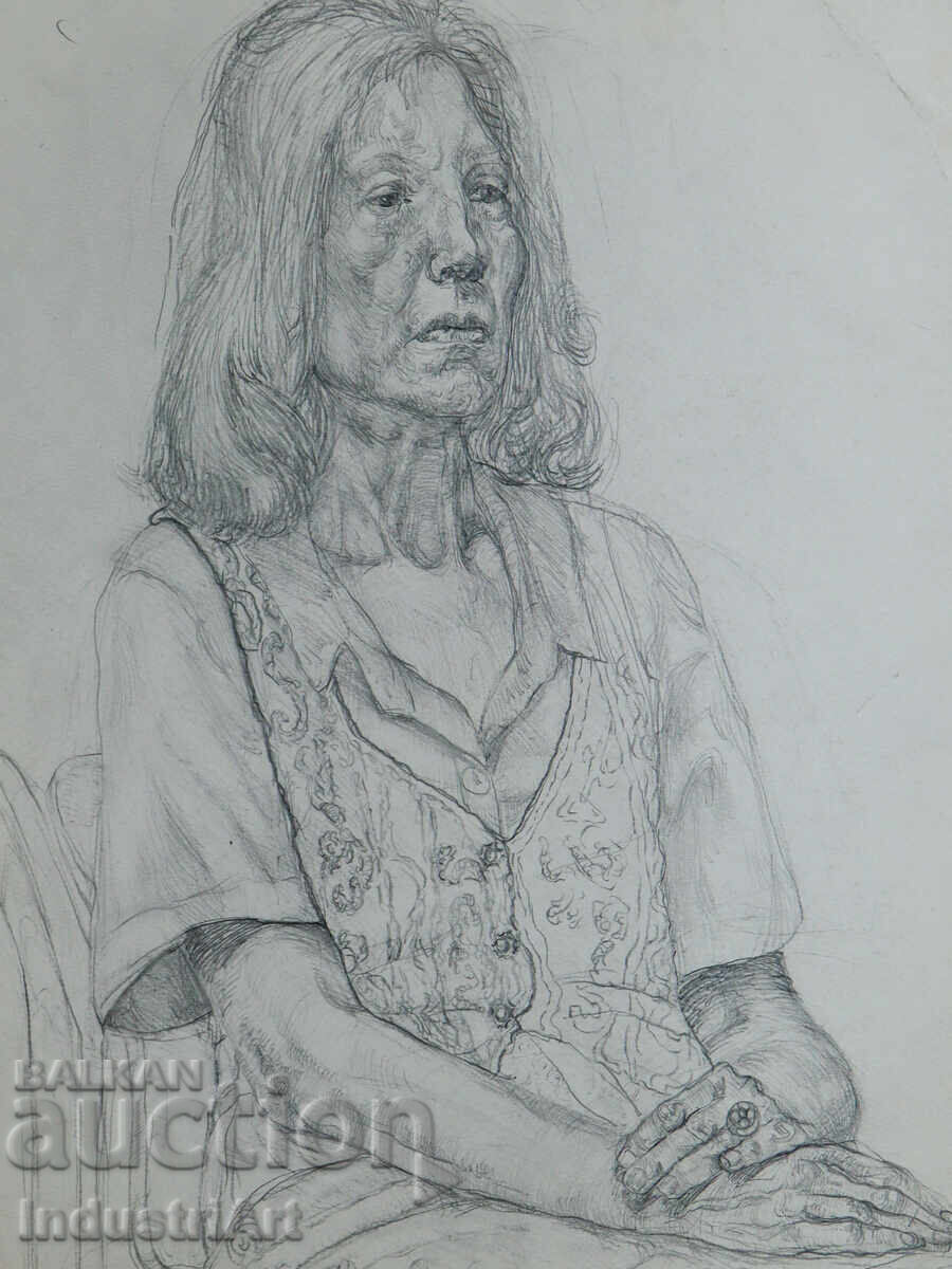 Pencil drawing portrait of a woman with price 120.00 BGN | € 61.36 Pencil drawing portrait of a woman with price 120.00 BGN | € 61.36