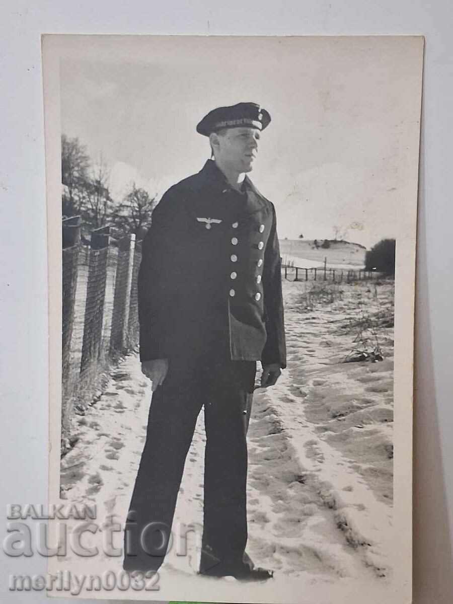 Φωτογραφία Γερμανού στρατιώτη WW2 Kriegsmarine Wehrmacht ΑΥΘΕΝΤΙΚΗ