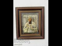 Icon - Saint Sava of New Kalymnos / silver / gilding. No. 7693