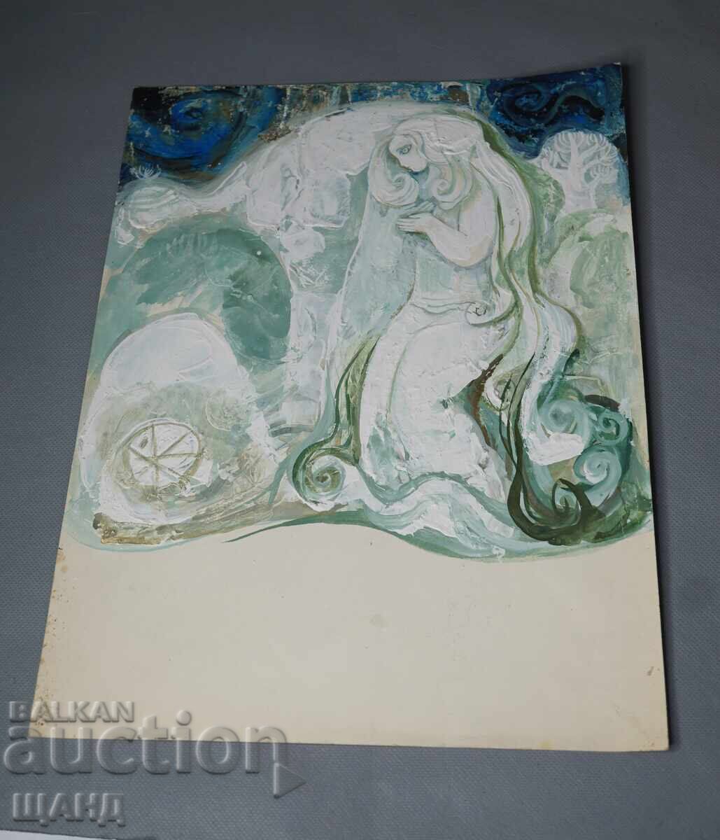 Desen vechi de maestru, proiect pictură