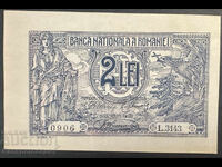 România 2 Lei 1920 Pick 27 aUnc