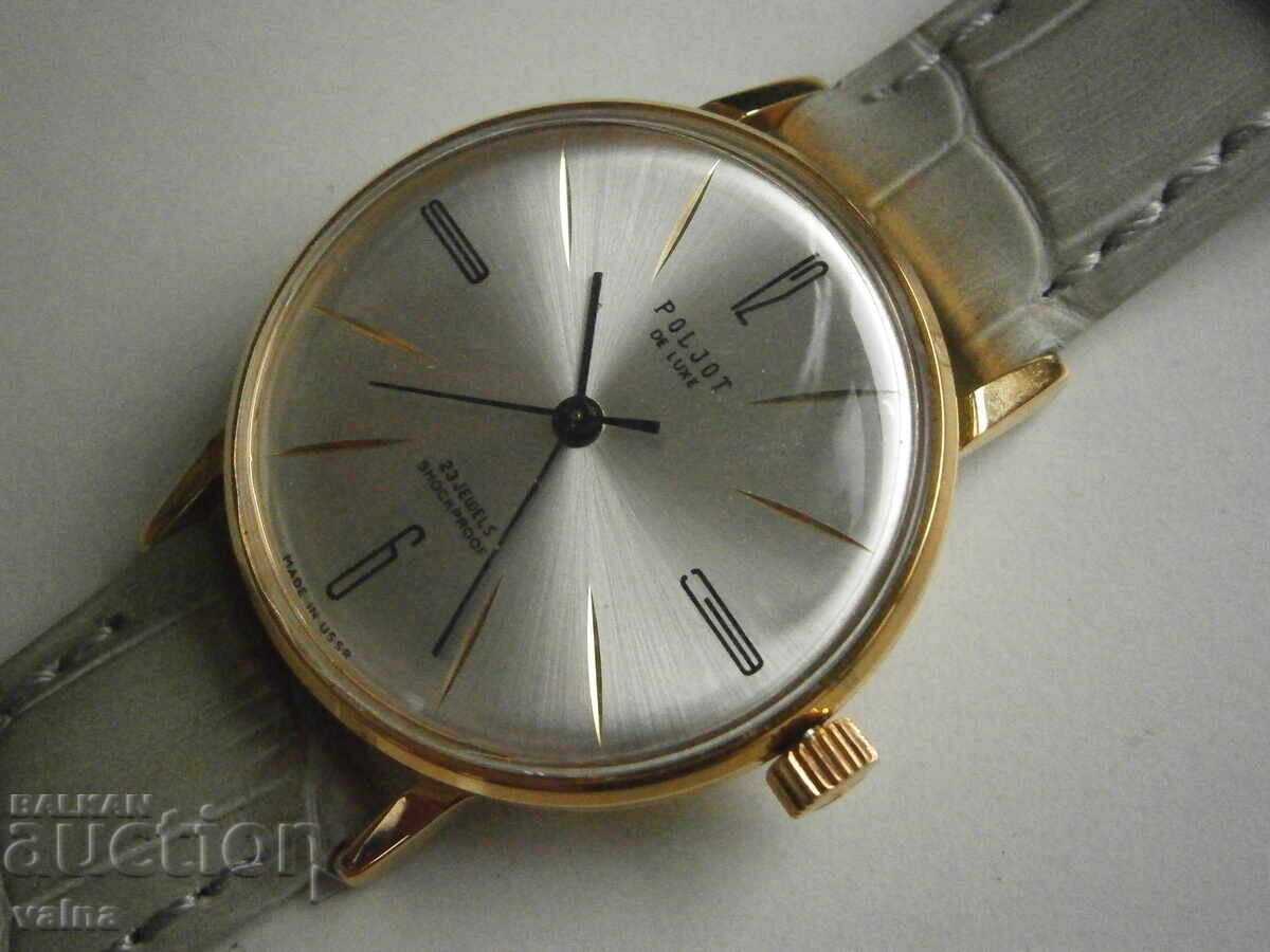 POLJOT de luxe, 23 jewels, cal. 2209, USSR! New watch! with price 195.00 BGN | € 99.70 POLJOT de luxe, 23 jewels, cal. 2209, USSR! New watch! with price 195.00 BGN | € 99.70