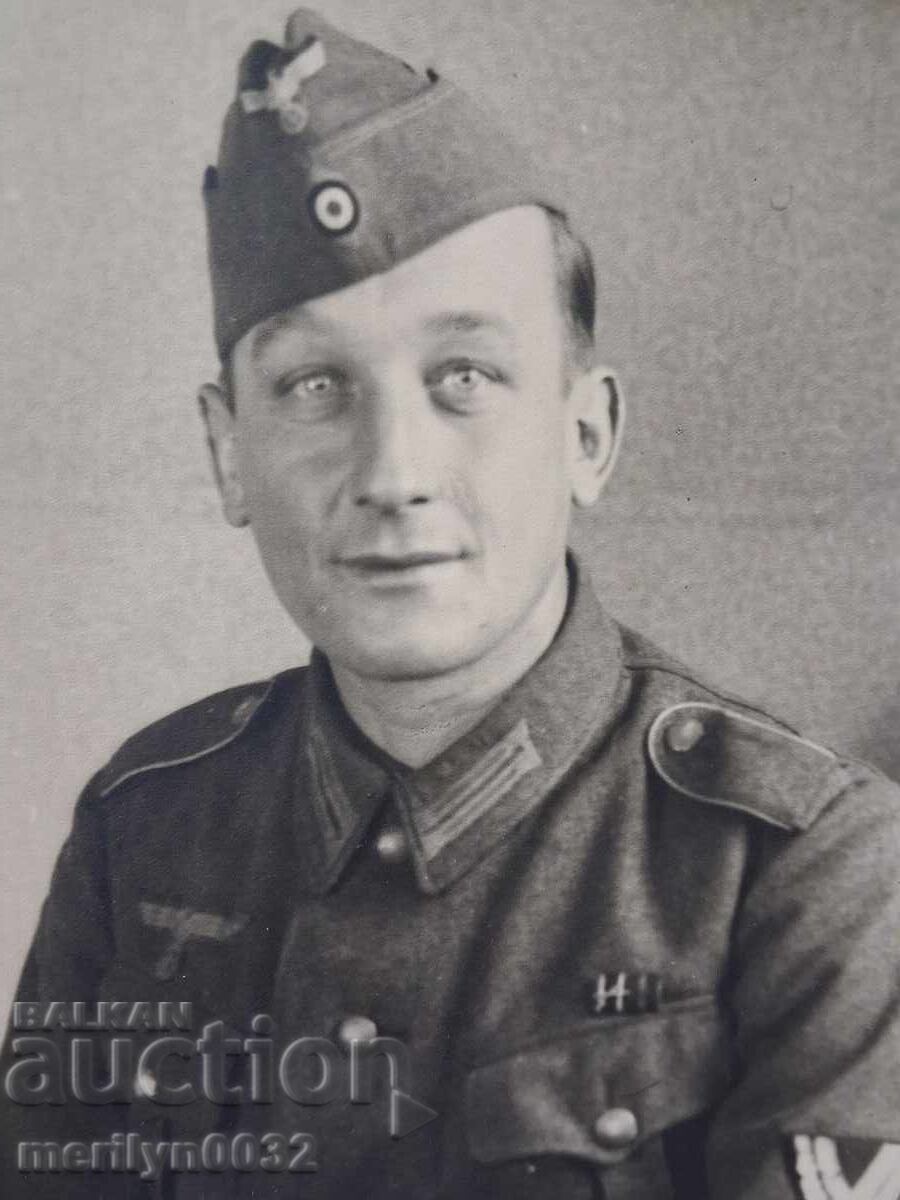 Φωτογραφία Γερμανού στρατιώτη WW2 Wehrmacht Τρίτο Ράιχ ΑΥΘΕΝΤΙΚΗ με τιμή 29.00 BGN | € 14.83