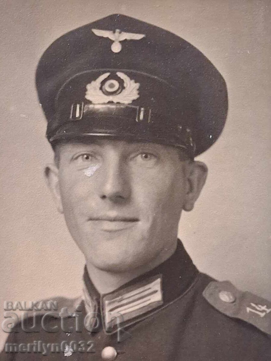 Φωτογραφία Γερμανού στρατιώτη WW2 Wehrmacht Τρίτο Ράιχ ΑΥΘΕΝΤΙΚΗ με τιμή 29.00 BGN | € 14.83