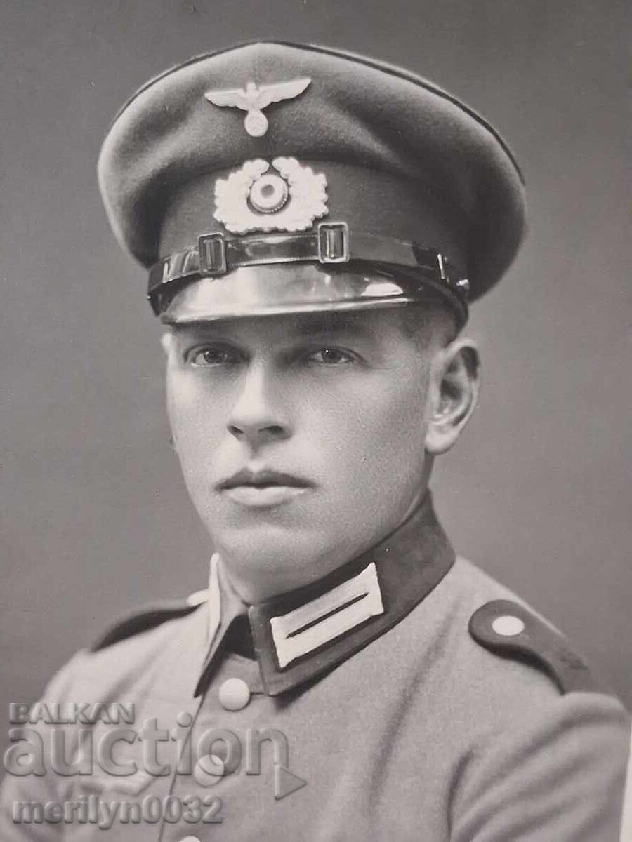 Φωτογραφία Γερμανού στρατιώτη WW2 Wehrmacht Τρίτο Ράιχ ΑΥΘΕΝΤΙΚΗ με τιμή 29.00 BGN | € 14.83