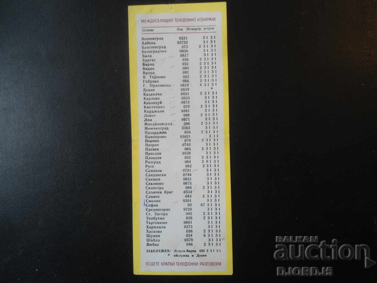 Old Bulgarian Calendar, 1984 with price 1.00 BGN | € 0.51 Old Bulgarian Calendar, 1984 with price 1.00 BGN | € 0.51