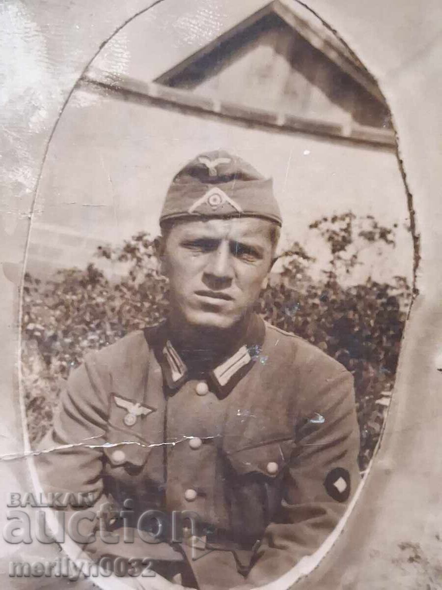 Φωτογραφία Γερμανού στρατιώτη WW2 Wehrmacht Τρίτο Ράιχ ΑΥΘΕΝΤΙΚΗ με τιμή 29.00 BGN | € 14.83