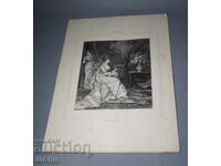 1900 Litografie desenată de maestru, artist