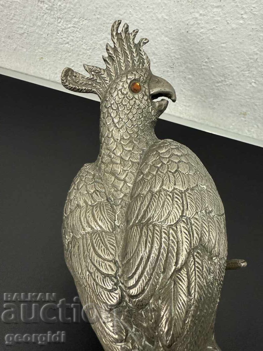 Figurină / sculptură de bronz papagal - Cacatua. Nr. 7694 - 5 Figurină / sculptură de bronz papagal - Cacatua. Nr. 7694 - 5