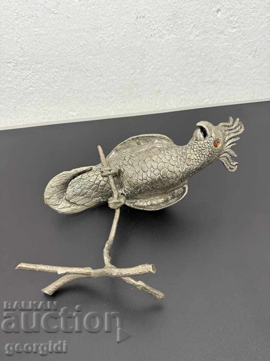Figurină / sculptură de bronz papagal - Cacatua. Nr. 7694 - 7 Figurină / sculptură de bronz papagal - Cacatua. Nr. 7694 - 7